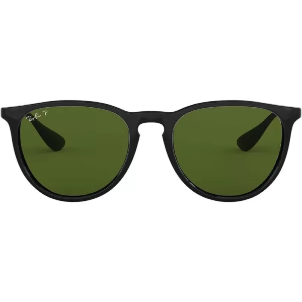 RayBan Rb4171 Erika Round SunglassesBlackPolarized Green