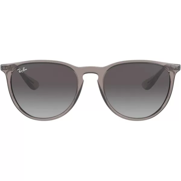 RayBan Rb4171 Erika Round SunglassesTransparent GreyLight Grey Gradient Dark Grey