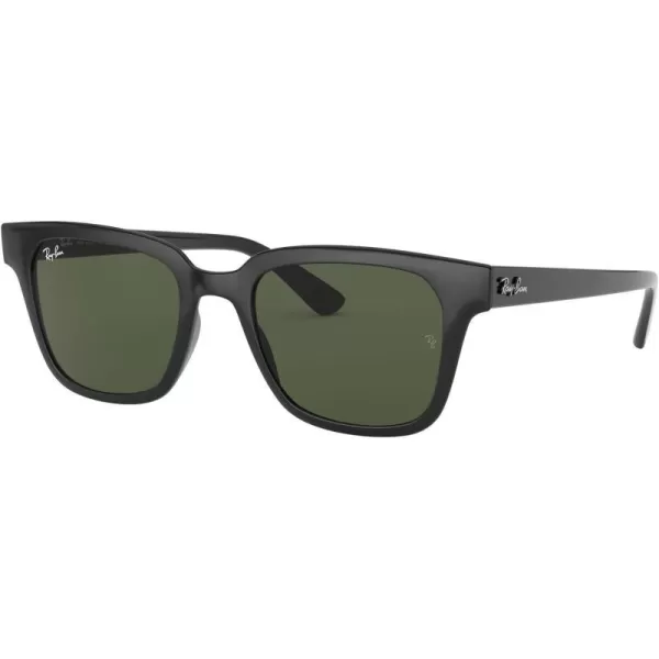 RayBan Rb4323 Square SunglassesBlackG15 Green