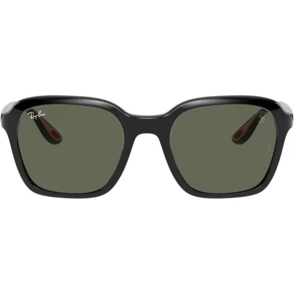 RayBan Rb4343m Scuderia Ferrari Collection Square SunglassesBlackDark Green