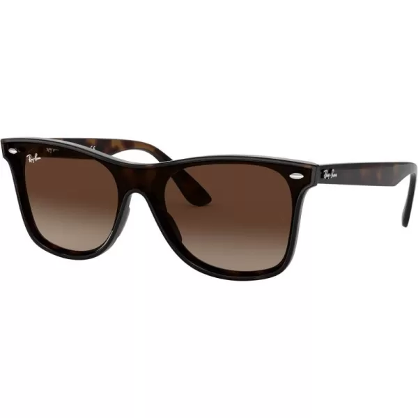 RayBan Rb4440n Blaze Wayfarer Square SunglassesLight HavanaBrown Gradient Dark Brown