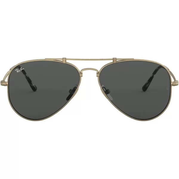 RayBan Rb8125 Titanium Aviator SunglassesDemi Gloss Antique GoldGrey