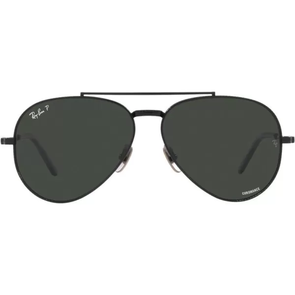 RayBan Rb8225 Aviator Titanium Pilot SunglassesBlackPolarized Dark Grey