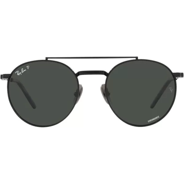 RayBan Rb8237 Round Ii Titanium SunglassesBlackPolarized Dark Grey