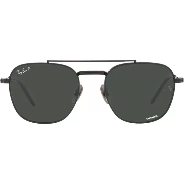 RayBan Rb8258 Frank Ii Titanium Pilot SunglassesBlackPolarized Dark Grey