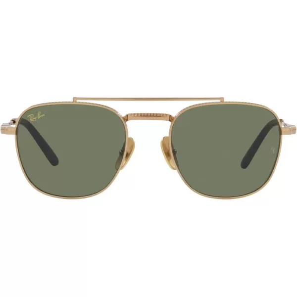 RayBan Rb8258 Frank Ii Titanium Pilot SunglassesGoldGreen