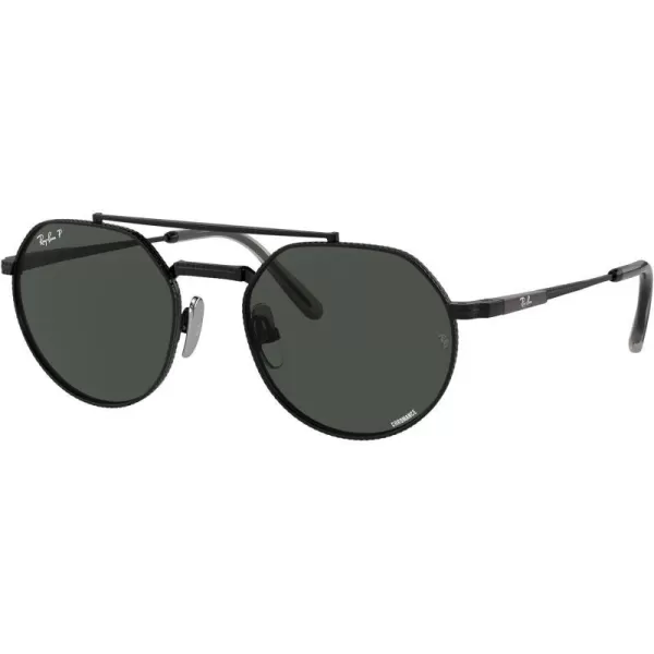 RayBan Rb8265 Jack Ii Titanium Round SunglassesBlackPolarized Dark Grey