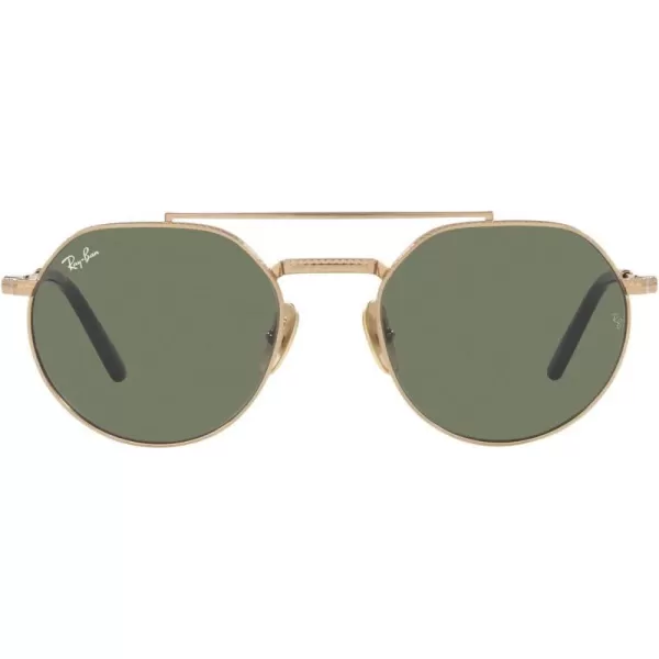 RayBan Rb8265 Jack Ii Titanium Round SunglassesGoldGreen