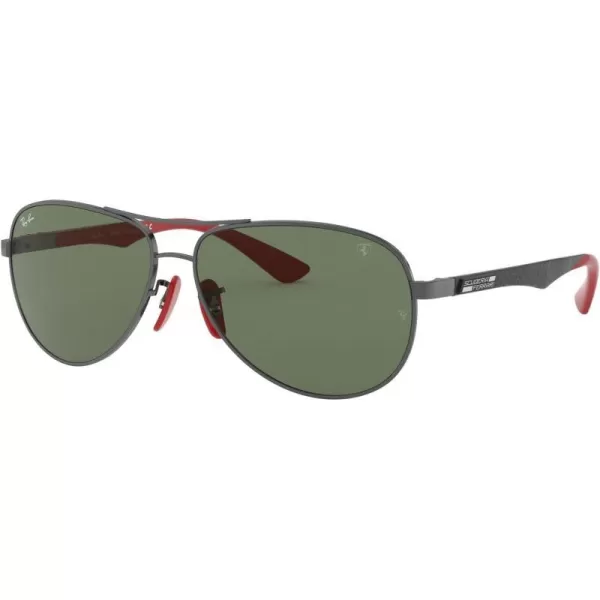 RayBan Rb8313m Scuderia Ferrari Collection Aviator SunglassesGunmetalDark Green