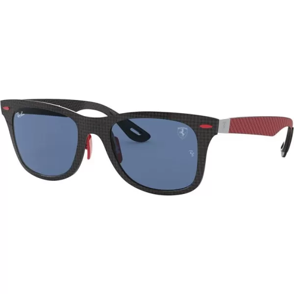 RayBan Rb8395m Scuderia Ferrari Collection Square SunglassesMatte Carbon on AllutexDark Blue