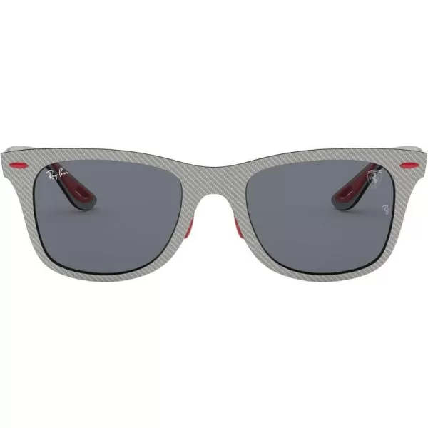 RayBan Rb8395m Scuderia Ferrari Collection Square SunglassesMatte Carbon on AllutexDark Grey