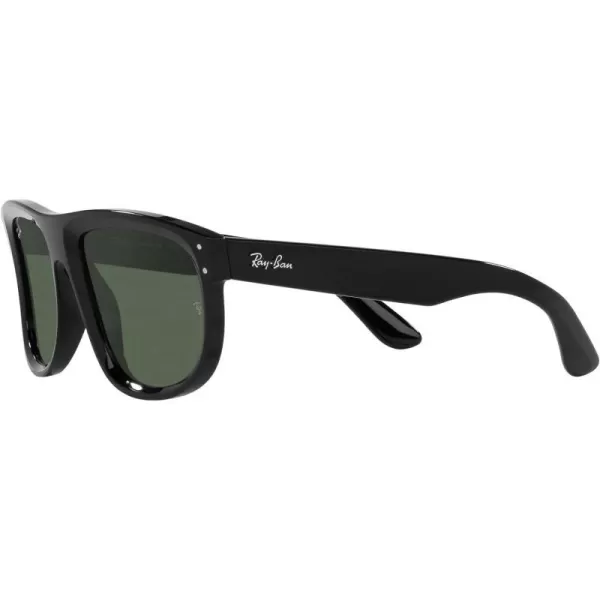 RayBan Rbr0501s Boyfriend Reverse Square SunglassesBlackDark Green