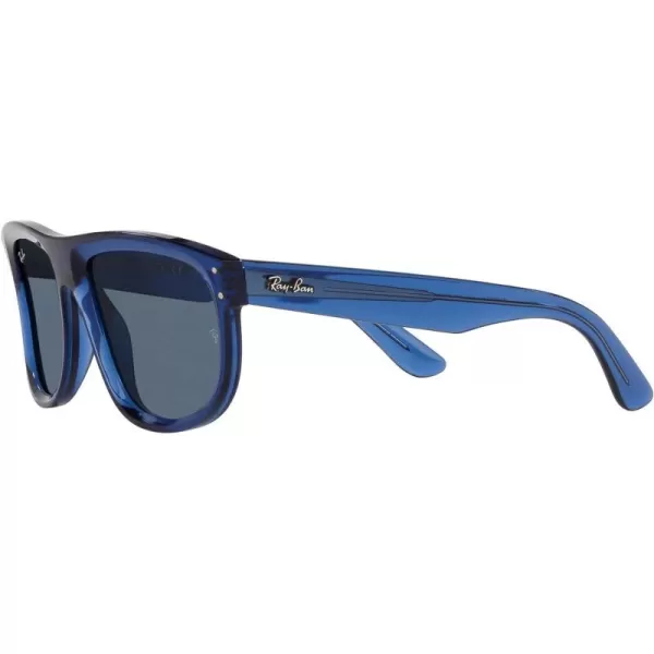 RayBan Rbr0501s Boyfriend Reverse Square SunglassesTransparent Navy BlueDark Blue