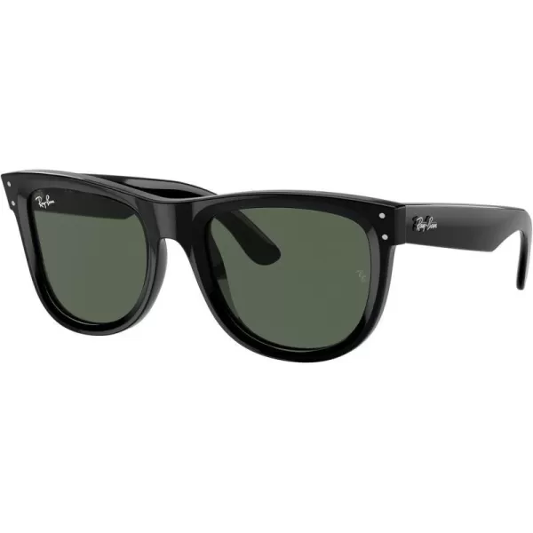 RayBan Rbr0502s Wayfarer Reverse Square SunglassesBlackDark Green