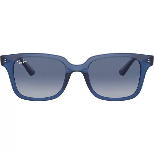 RayBan Rj9071s Square SunglassesTransparent BlueLight Grey Gradient Dark Blue