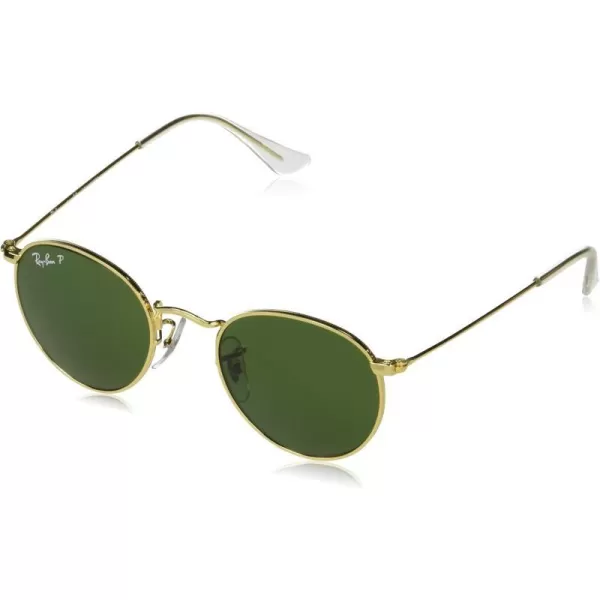 RayBan Rj9547s Metal Round SunglassesLegend GoldGreen Polarized