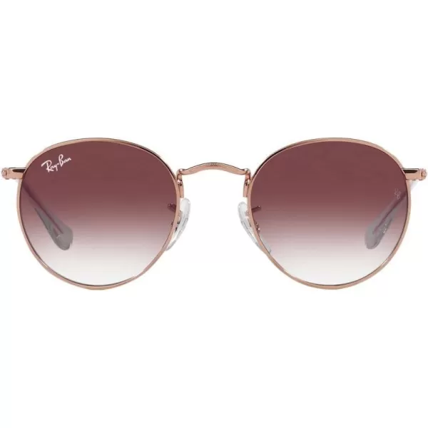 RayBan Rj9547s Metal Round SunglassesRose GoldClear Gradient Dark Violet