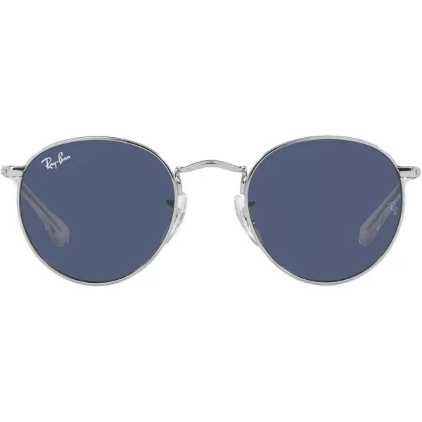 RayBan Rj9547s Metal Round SunglassesSilverDark Blue