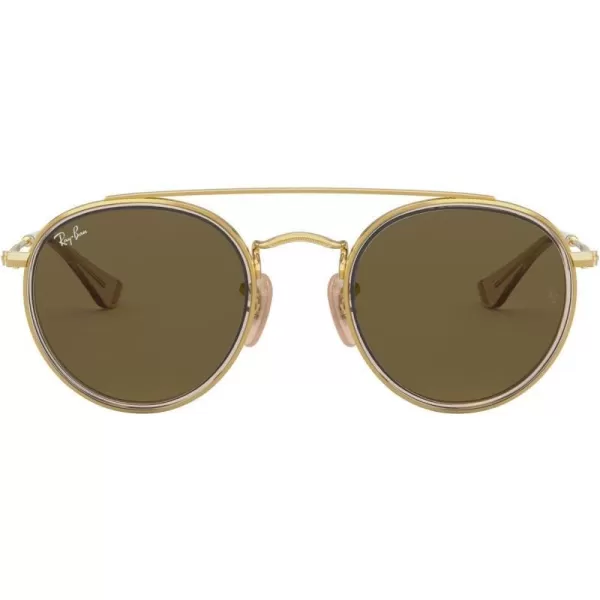 RayBan Rj9647s Metal Round SunglassesBrown on AristaDark Brown