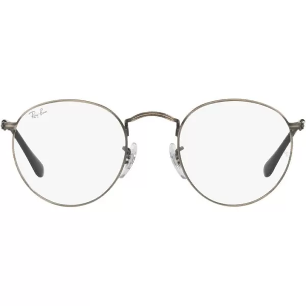 RayBan Rx3447v Round Metal Prescription Eyeglass FramesAntique GunmetalDemo Lens