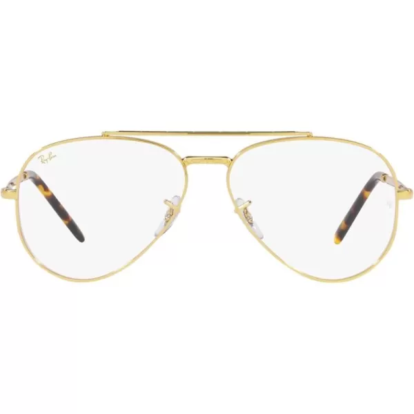 RayBan Rx3625v New Aviator Prescription Eyewear FramesLegend GoldDemo Lens