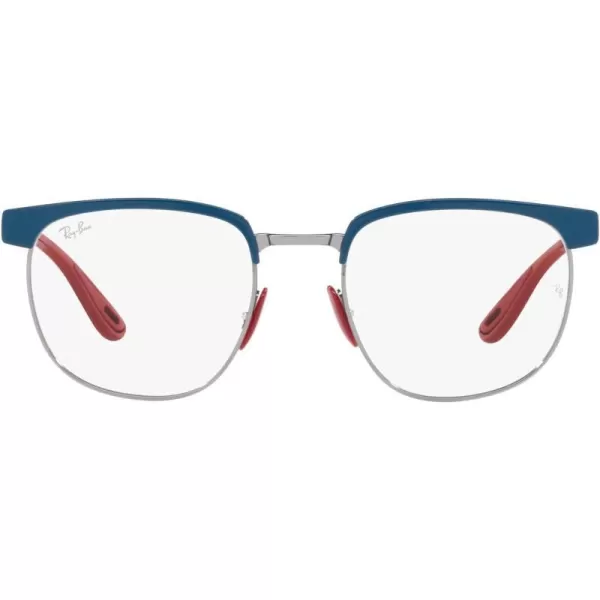 RayBan Rx3698vm Scuderia Ferrari Collection Square Prescription Eyewear FramesVallarta Blue on GunmetalDemo Lens