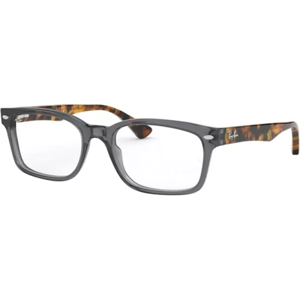 RayBan Rx5286 Square Prescription Eyeglass FramesOpal GreyDemo Lens