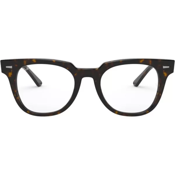 RayBan Rx5377 Meteor Square Prescription Eyeglass FramesHavanaDemo Lens