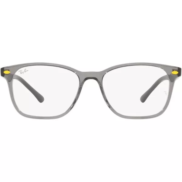 RayBan Rx5405m Scuderia Ferrari Collection Rectangular Prescription Eyewear FramesTransparent GreyDemo Lens