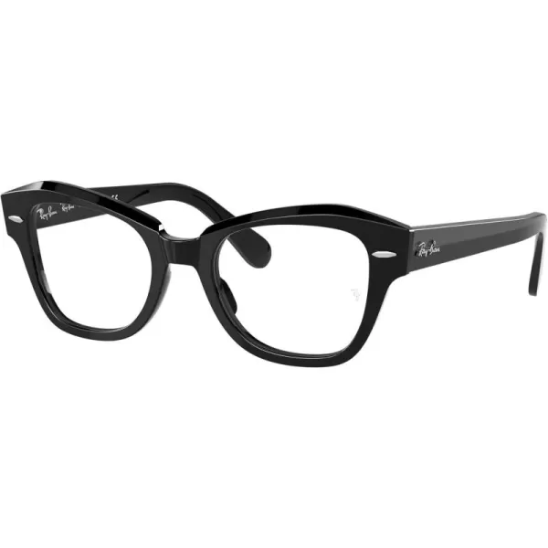 RayBan Rx5486 State Street Cat Eye Prescription Eyeglass FramesBlackDemo Lens