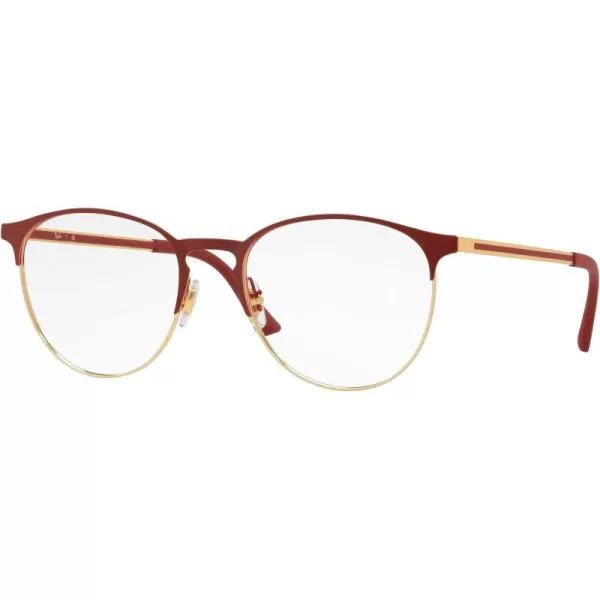 RayBan Rx6375 Round Prescription Eyeglass FramesBordeaux on AristaDemo Lens