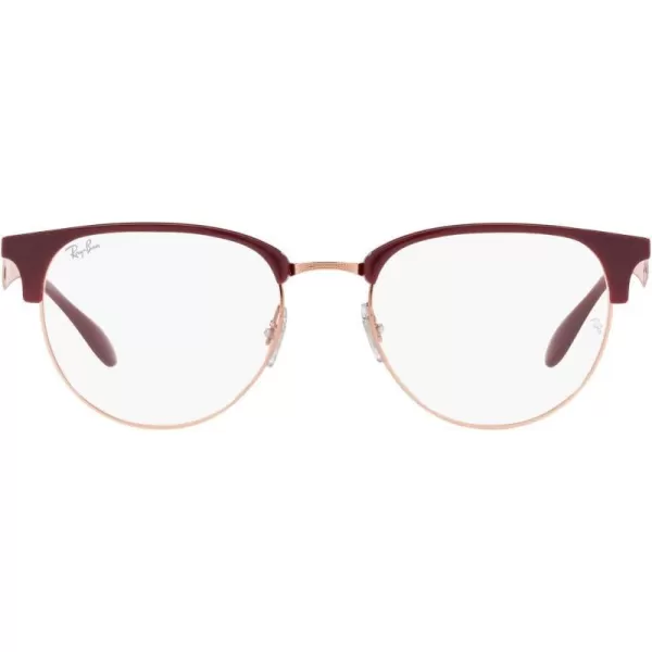 RayBan Rx6396 Round Prescription Eyeglass FramesRed CherryDemo Lens