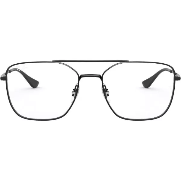 RayBan Rx6450 Square Prescription Eyeglass FramesBlackDemo Lens