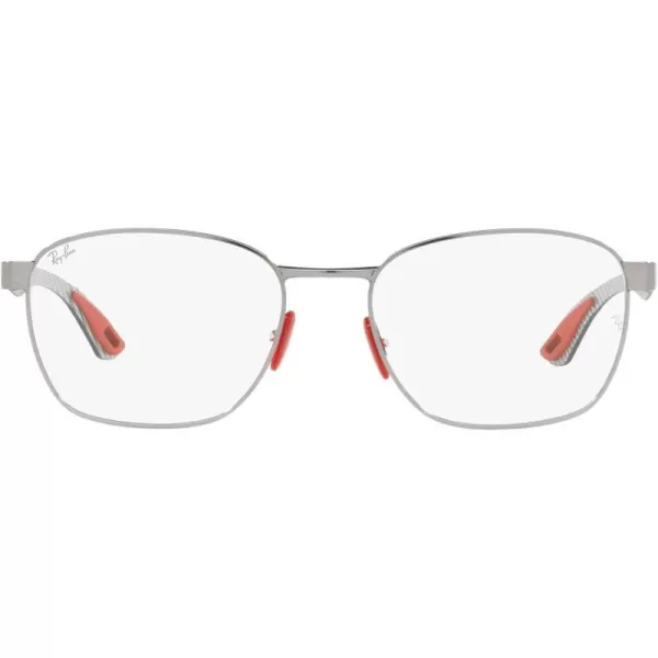 RayBan Rx6480m Scuderia Ferrari Collection Rectangular Prescription Eyewear FramesGunmetal GreyDemo Lens