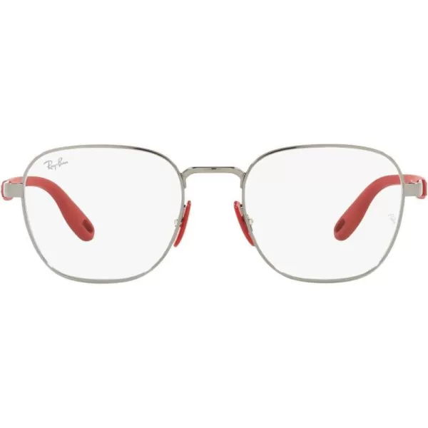 RayBan Rx6484m Scuderia Ferrari Collection Square Prescription Eyewear FramesGunmetalDemo Lens