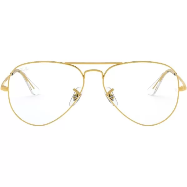 RayBan Rx6489 Aviator Prescription Eyeglass FramesLegend GoldDemo Lens