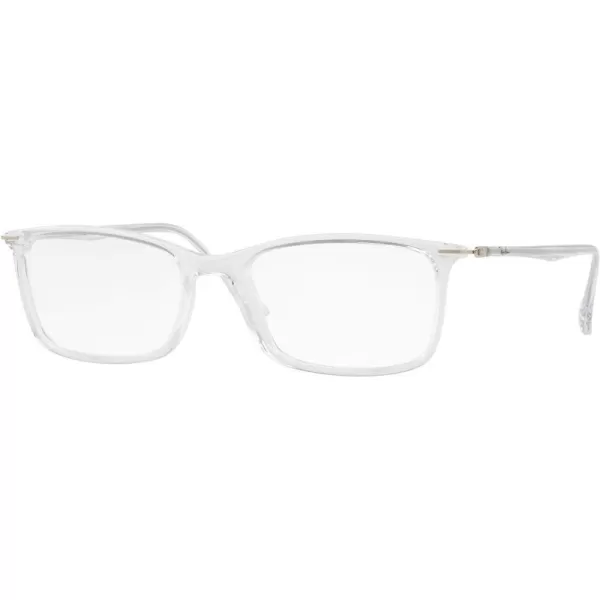 RayBan Rx7031 Rectangular Prescription Eyeglass FramesTransparentDemo Lens