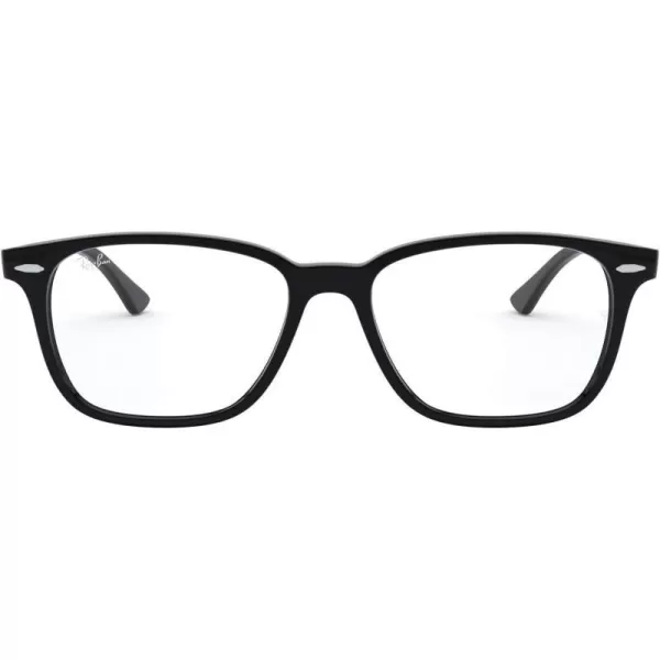 RayBan Rx7119 Rectangular Prescription Eyeglass FramesBlackDemo Lens