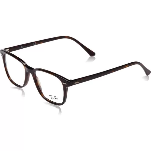 RayBan Rx7119 Rectangular Prescription Eyeglass FramesHavanaDemo Lens