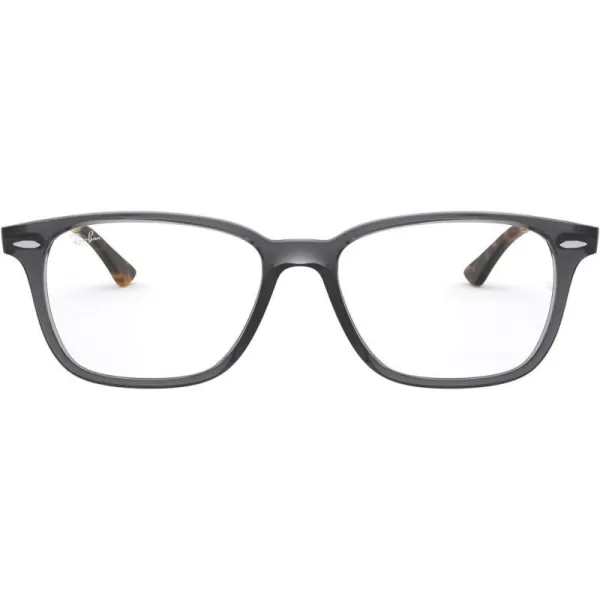 RayBan Rx7119 Rectangular Prescription Eyeglass FramesOpal GreyDemo Lens