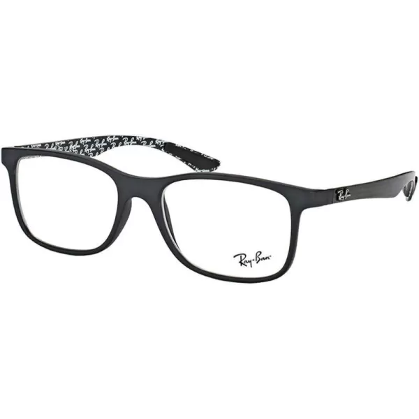 RayBan Rx8903 Square Prescription Eyeglass FramesMatte BlackDemo Lens