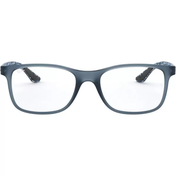 RayBan Rx8903 Square Prescription Eyeglass FramesMatte BlueDemo Lens