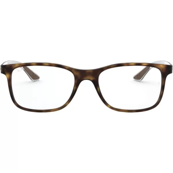 RayBan Rx8903 Square Prescription Eyeglass FramesMatte HavanaDemo Lens