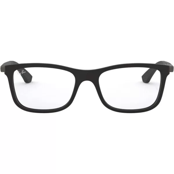 RayBan Ry1549 Square Prescription Eyeglass FramesMatte Black on Sand GunmetalDemo Lens