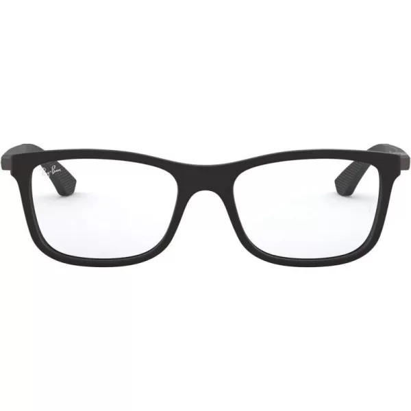 RayBan Ry1549 Square Prescription Eyeglass FramesMatte BlackDemo Lens