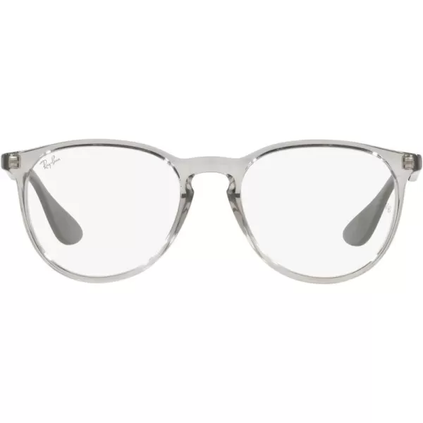 RayBan Womens RX7046 Erika Round Prescription Eyeglass FramesTransparent BeigeDemo Lens