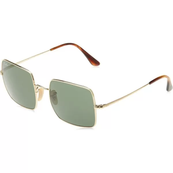 RayBan Womens Rb1971 Square SunglassesGoldG15 Green