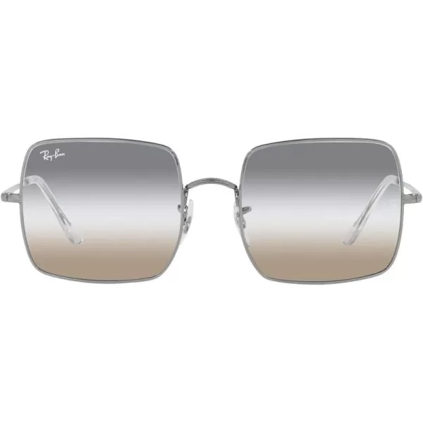 RayBan Womens Rb1971 Square SunglassesGunmetalClear Gradient Grey