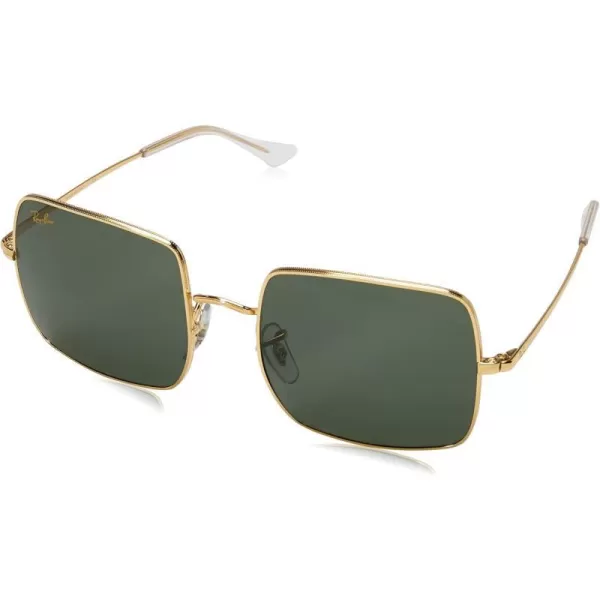 RayBan Womens Rb1971 Square SunglassesLegend GoldG15 Green