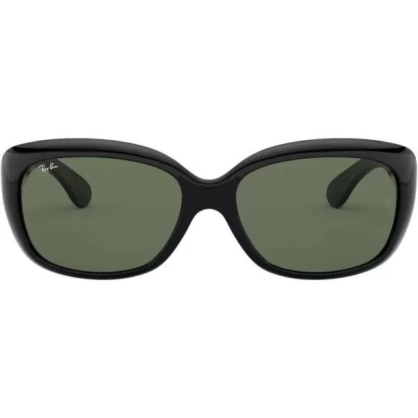 RayBan Womens Rb4101 Jackie Ohh Butterfly SunglassesBlackDark Green